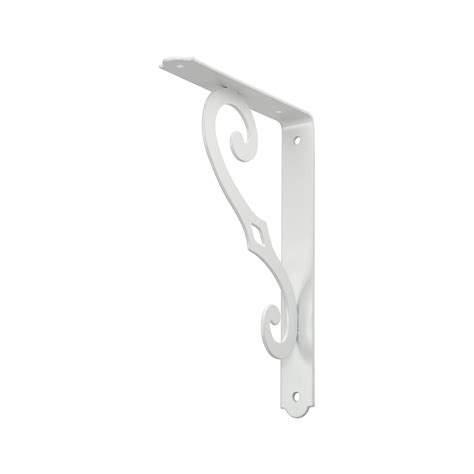 white metal 8 shelf bracket and track|strong white shelf brackets.